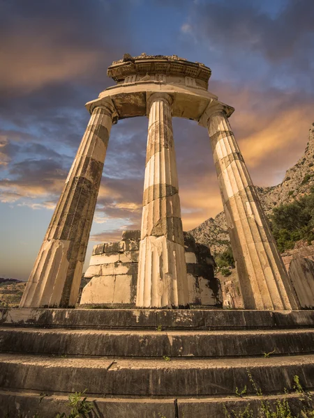 Tholos bei delphi, griechenland — Stockfoto