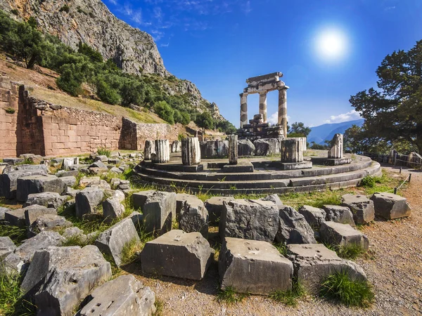 Tholos v Delphi, Řecko — Stock fotografie