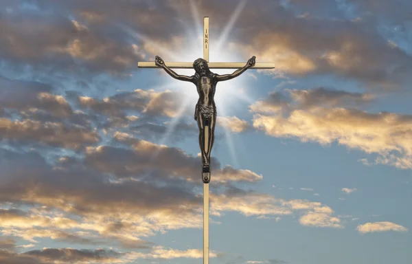 Jesus Cristo paixão na cruz — Fotografia de Stock