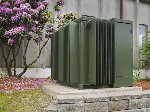 Industrial power transformer — Stock Photo, Image