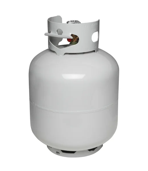 Bouteille de gaz propane, isolée sur blanc — Photo