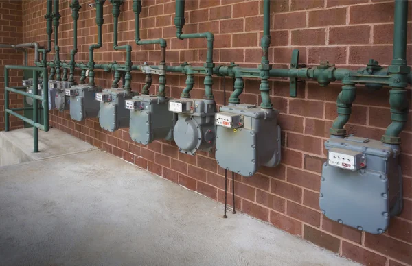 Gas meters — Stock Photo, Image