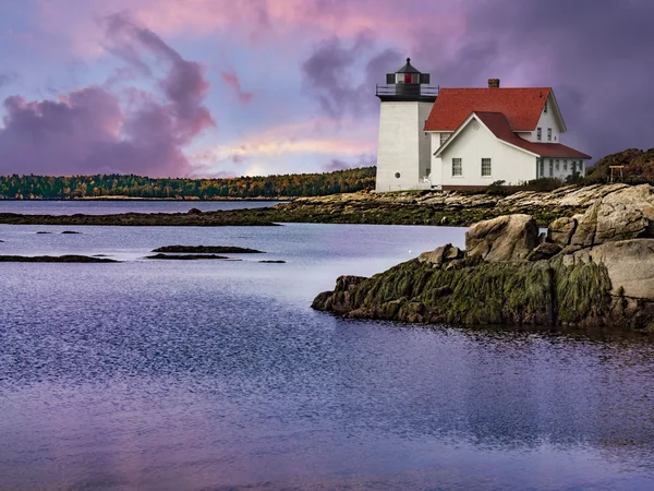 Hendricks kopf leuchtturm in maine — Stockfoto