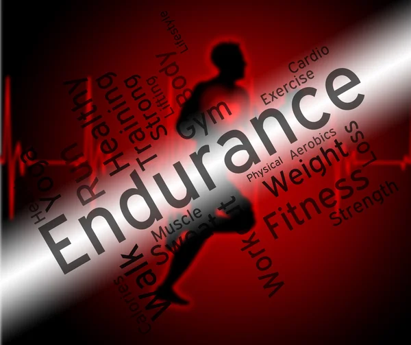 Endurance Word rappresenta sempre in forma e atletica — Foto Stock