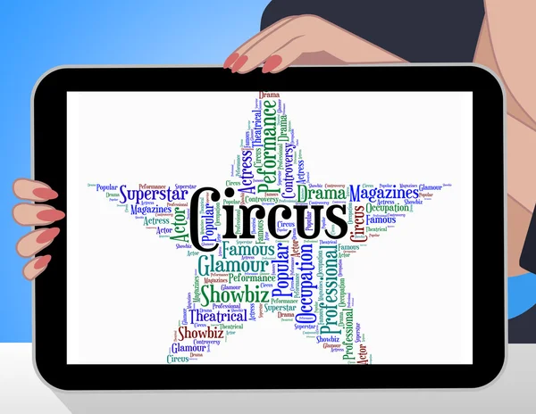 Circus Star significa gran tapa y circos — Foto de Stock