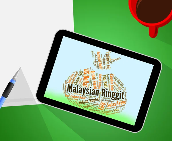 Ρίνγκιτ Μαλαισίας αντιπροσωπεύει συναλλαγματική ισοτιμία και Forex — Φωτογραφία Αρχείου