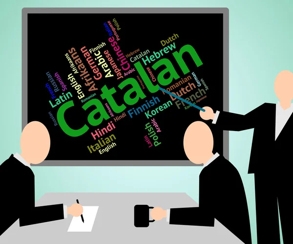 La langue catalane indique le vocabulaire lingo et étranger — Photo