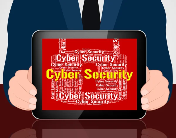 Cyber-Sicherheit zeigt World Wide Web und schützen — Stockfoto