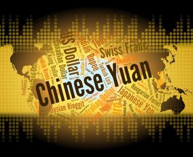 Döviz ve Broker Çin Yuan gösterir