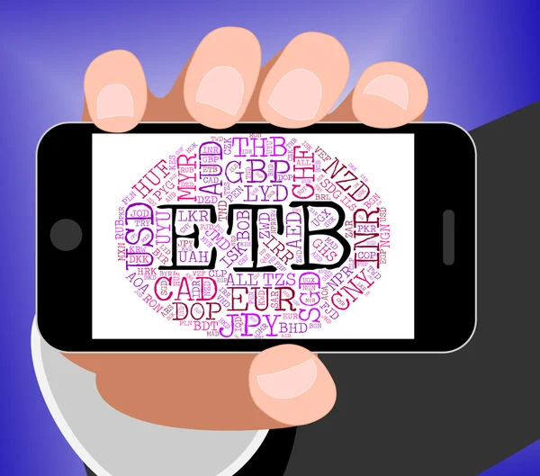 Etb 通貨為替レートとコインを示します — ストック写真