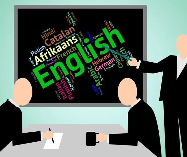 English Language Represents Learn Catalan And Dialect — Stock Photo, Image