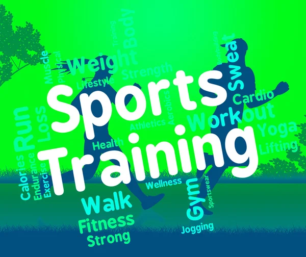 Sport Training Rappresenta Allenamento ed Esercizio — Foto Stock