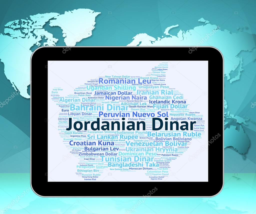 Jordanian Dinar Indicates Currency Exchange And Coin Stock Photo - 
