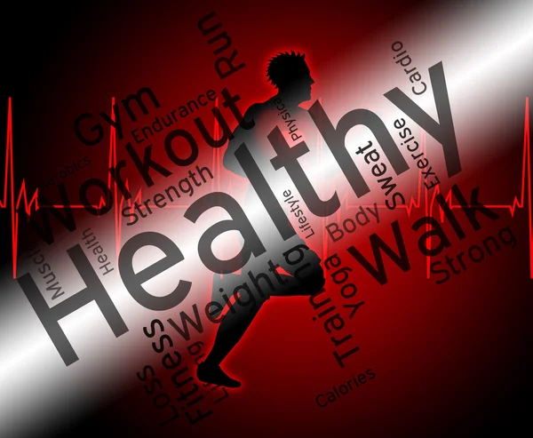 Hälso-och Text och Wellness hälsa ord visas — Stockfoto