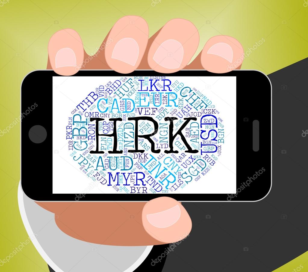 Hrk Currency Shows Croatia Kuna And Coin Stock Photo C Stuartmiles - 