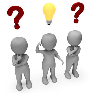 Karakterleri temsil düşünmek hakkında o ve komplikasyon 3d düşündüm