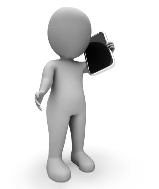Online VoIP üzerinden geniş bant temsil eden ses ve 3d çağırır Renderi