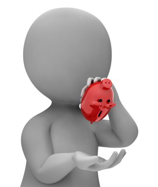 İflas Kaydet mali sorun ve 3d Render bankacılık temsil eder