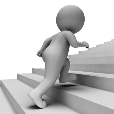 Temsil hedef görev çalıştıran karakter ve 3d Renderin Render