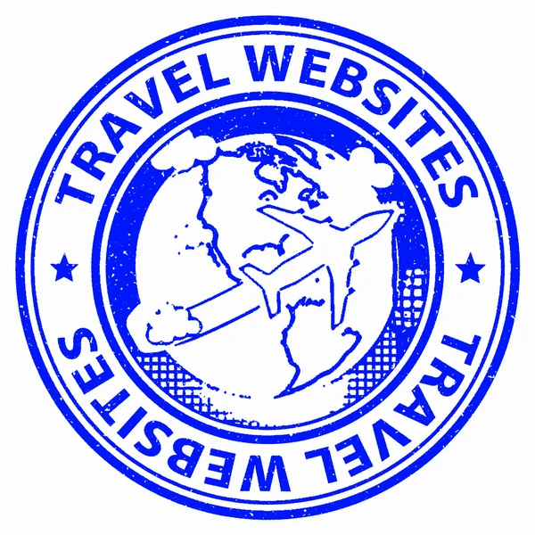 Seyahat web siteleri gösterir tatil seyahat ve kaçış — Stok fotoğraf