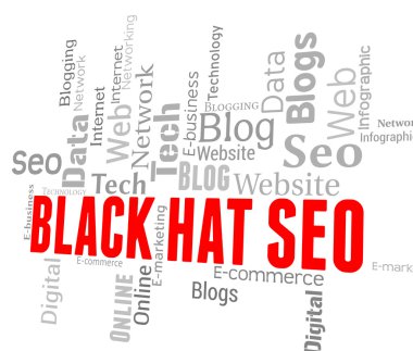 Siyah şapka Seo aracı arama motorları ve Online 