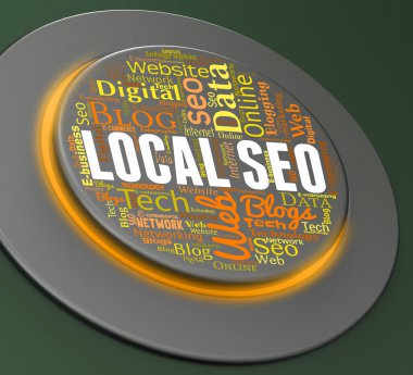 Yerel Seo aracı arama motoru ve kontrol 3d render 