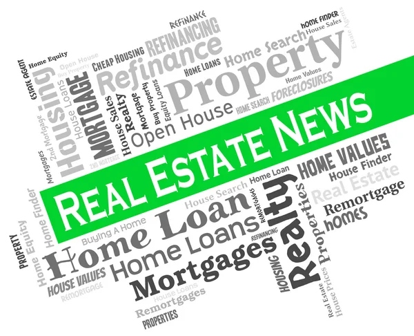 Real Estate ειδήσεις μέσα για την πώληση και τίτλοι — Φωτογραφία Αρχείου