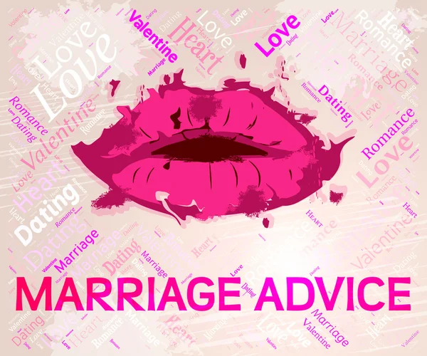 Marriage Advice Shows Assistance Tips And Advise — Stock Photo, Image