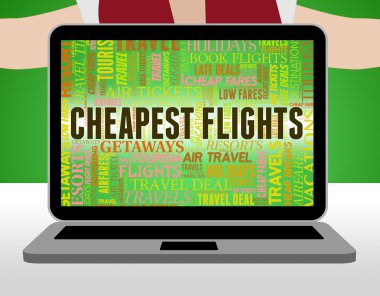 Uçak bileti ucuz indirimli ve uçan azaltma gösterir 