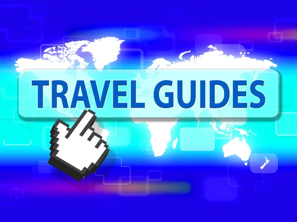 Travel Guides Shows Vacation Getaway And Vacations — Stock Photo, Image