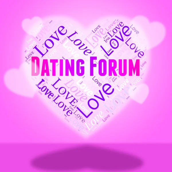 Dating Forum Shows Forums Group And Conference — Stock Photo, Image