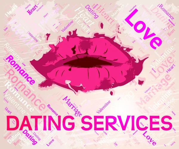 Dating diensten geeft aan Web Site en Business — Stockfoto