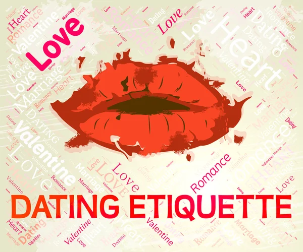 Dating Etiquette toont ethiek Sweethearts en relatie — Stockfoto