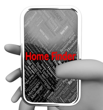 Bulucu aracı arama için ev ve 3d render kesin olarak belirlemek 