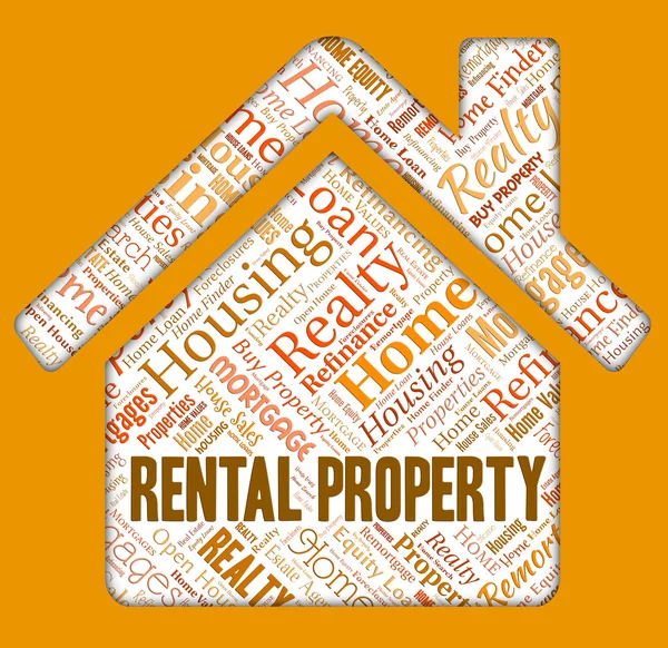 Rental Property Represents Real Estate And Apartments — Stock Photo, Image