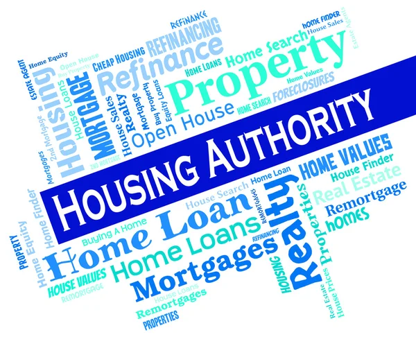 Housing Authority signifie faible revenu et aidé — Photo