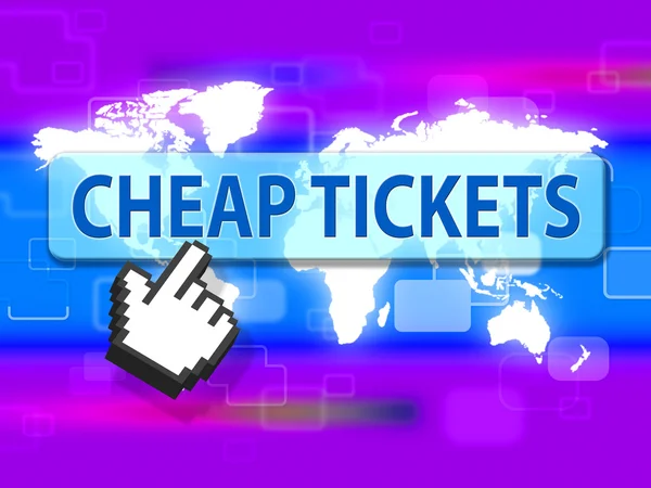 Cheap Tickets Indicates Low Cost And Buy — Stock Photo, Image