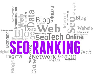 Seo Ranking Shows Search Engine And Keyword  clipart