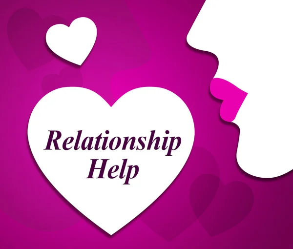 Ajuda relacionamento mostra encontrar amor e adoração — Fotografia de Stock