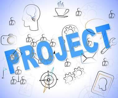 Project Word Indicates Mission Activity And Programme clipart