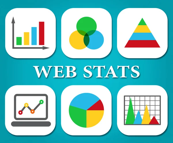 Web istatistikleri gösterir iş grafik ve analiz etme — Stok fotoğraf