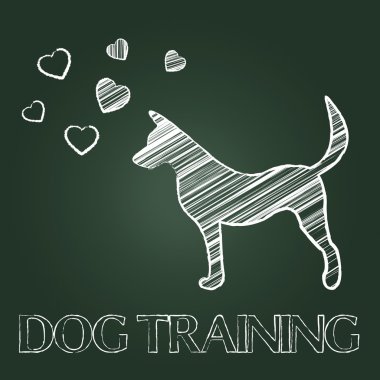 Köpek terbiye gösterir evcil hayvan köpek yavrusu ve yavruları