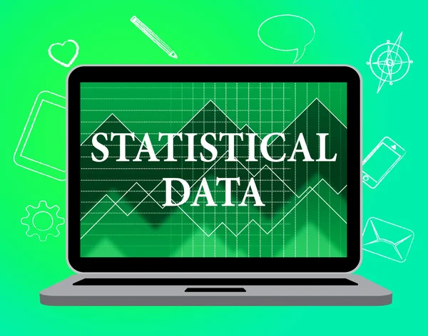 Statistische Daten zeigen Website und Analyse — Stockfoto