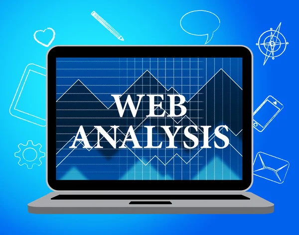 Analisi Web Mostra l'analisi dei dati e analista — Foto Stock