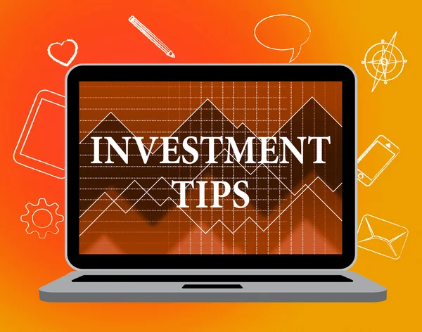 Investment Tips Represents Knowledge Growth And Shares — Stock Photo, Image