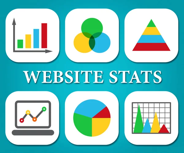 Web sitesi istatistik analiz ve grafik iş demektir — Stok fotoğraf