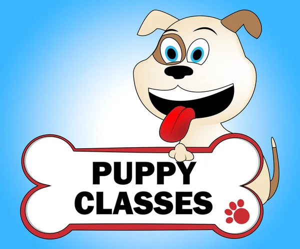 Puppy Classes Represents Pedigree Educate And Study — Stock Photo, Image