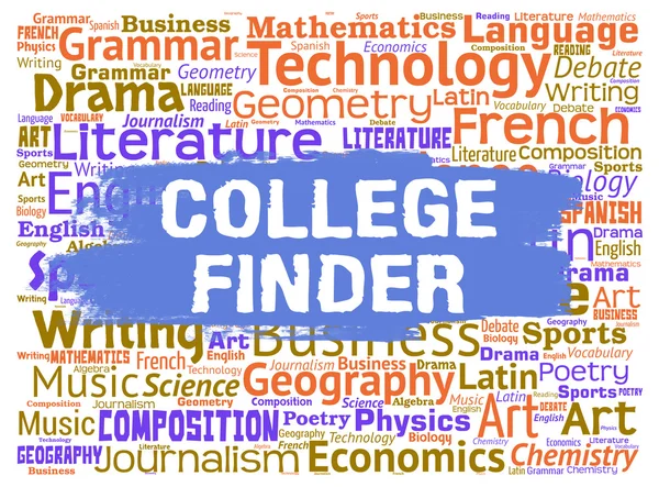 College Finder indica la ricerca e scegliere la scuola — Foto Stock