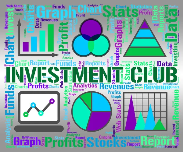 Investiční klub naznačuje spojení růst a úspory — Stock fotografie