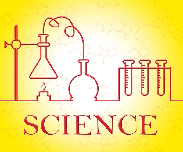 Experimento científico significa investigador químico y estudios —  Fotos de Stock